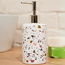 Набір аксесуарів для ванної кімнати та душу і комплект у ванну: шторка, стакан для щіток, дозатор для мила, фото 2