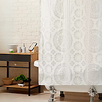 Набір аксесуарів для ванни і душу, комплект приладдя: штора, дозатор для мила, стакан для щіток, фото 4