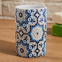 Набір аксесуарів для ванни і душу, комплект приладдя: штора, дозатор для мила, стакан для щіток, фото 3