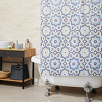 Набір аксесуарів для ванни і душу, комплект приладдя: штора, дозатор для мила, стакан для щіток, фото 4