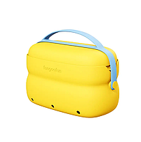 Сумка 2в1 силіконова косметичка водонепроникна для аксесуарів у ванну кімнату і душ, дорожня, жовта, фото 2