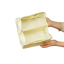 Косметичка силіконова, дорожня Fungoofun для аксесуарів у ванну і душ, водонепроникна на блискавці, рожева, фото 4