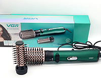 Фен щітка браш для волосся 2в1 VGR V-498 стайлер з іонізацією для укладання накрутки, фото 3
