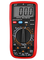 Тестер цифровий мультиметр напруга/стійкість UT61A червоний, фото 3