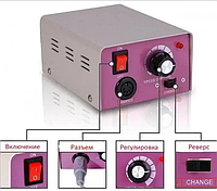 Фрезер для манікюру та педикюру професійний із педаллю DM 4-25000 об./хв, фото 3