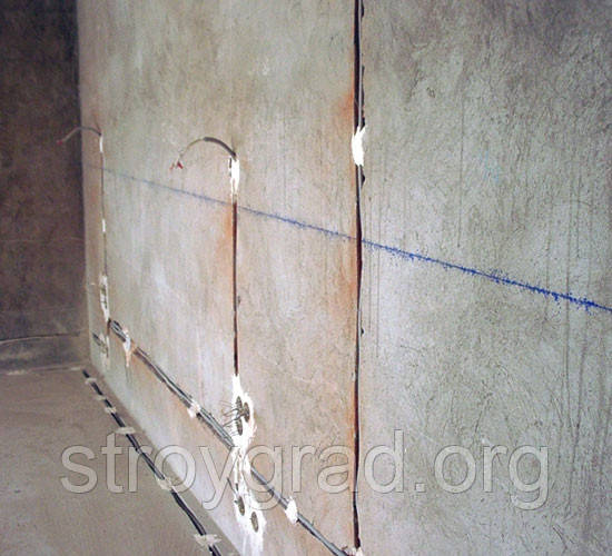 Электрик. Штроба стен под проводку, бетон ( штробление ) - фото 1 - id-p461808150