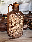 Глиняний кувшин, бутиль "Віноградна лоза" 4л