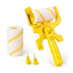 Малярний валик для фарбування кутів і стиків із напрямними колесами — для рівного фарбування поверхонь