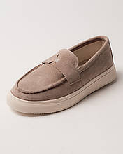 Лофери жіночі Krula 4000 замша візон