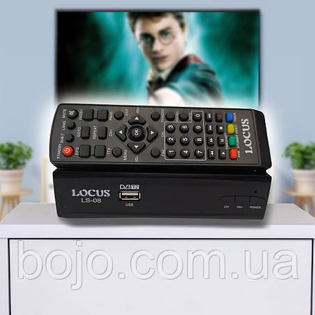 Телевізійний USB тюнер T2 з металевим корпусом Locus LS-08 (206), фото 1