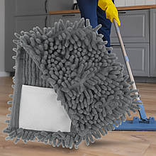 Запасна змінна насадка для швабри мікрофібра Feniks Сірий