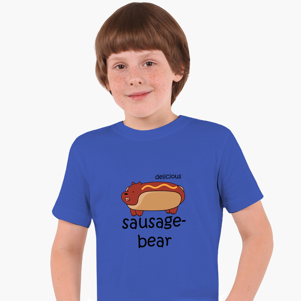 Дитяча футболка Ми звичайні ведмеді (We Bare Bears), кольорова футболка Мультсеріали, фото 1