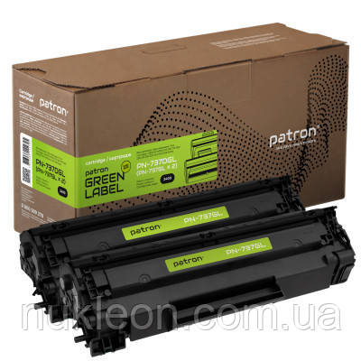 Популярний! Картридж Patron CANON 737 GREEN Label (DUAL PACK) (PN-737DGL) - Краща якість тільки на Nukleon.com.ua