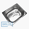 Кришка гастроємності BRILLIS з полікарбонату GN 1/2, прозора купольна, фото 3