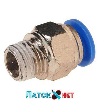 З'єднувач швидкорознімний зовнішня різь 1/4 — пластиковий шланг 10 мм SPC10-02 Airkraft