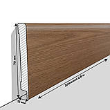 Плінтус МДФ Люкспрофіль Дуб Нортленд ПП1280, фото 2