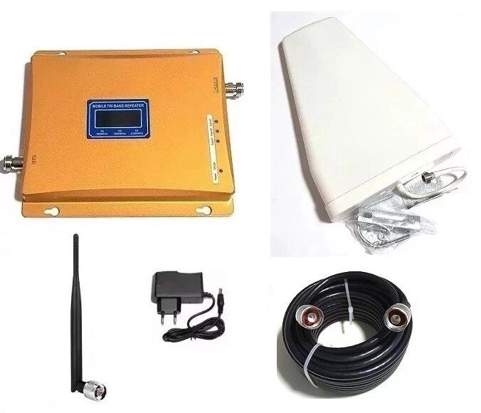 Підсилювач мобільного зв'язку та інтернету SL-1770-GDW 900/1800/2100, комплект, 350 кв. м.