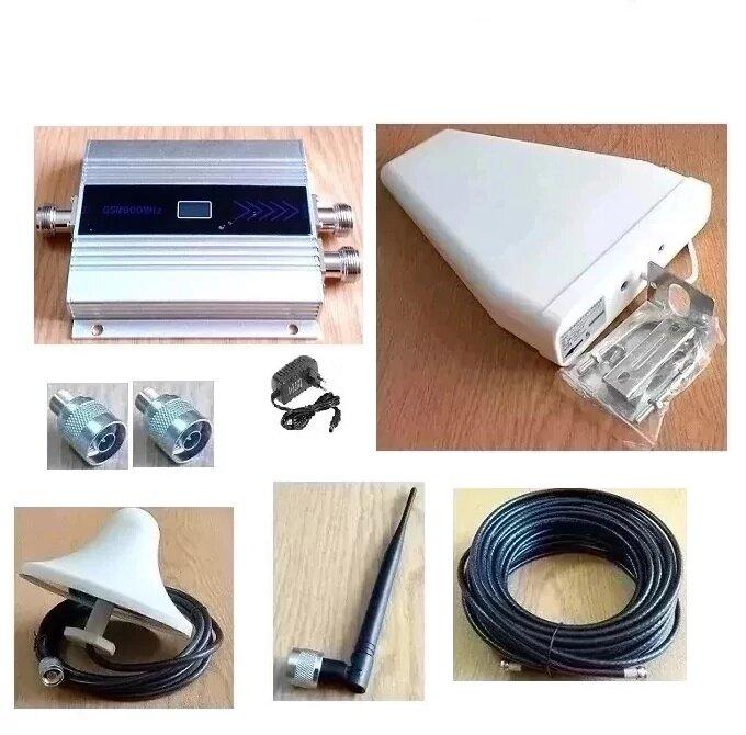 3G/4G підсилювач GB-2111-W 2100 MГц із зовнішньою логоперіодичною антеною та 2-ма внутрішніми антенами, до 100 кв. м.