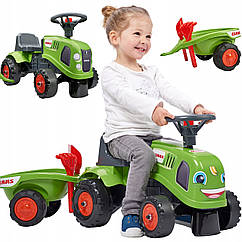 Дитячий трактор каталка з причепом Falk 212C Baby Claas Green
