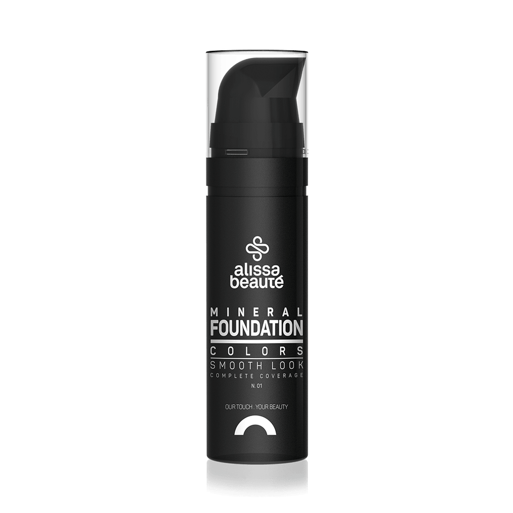 Зволожуюча тональна основа 02 Світлий беж Mineral Make-Up Foundation Alissa Beaute, 35 мл