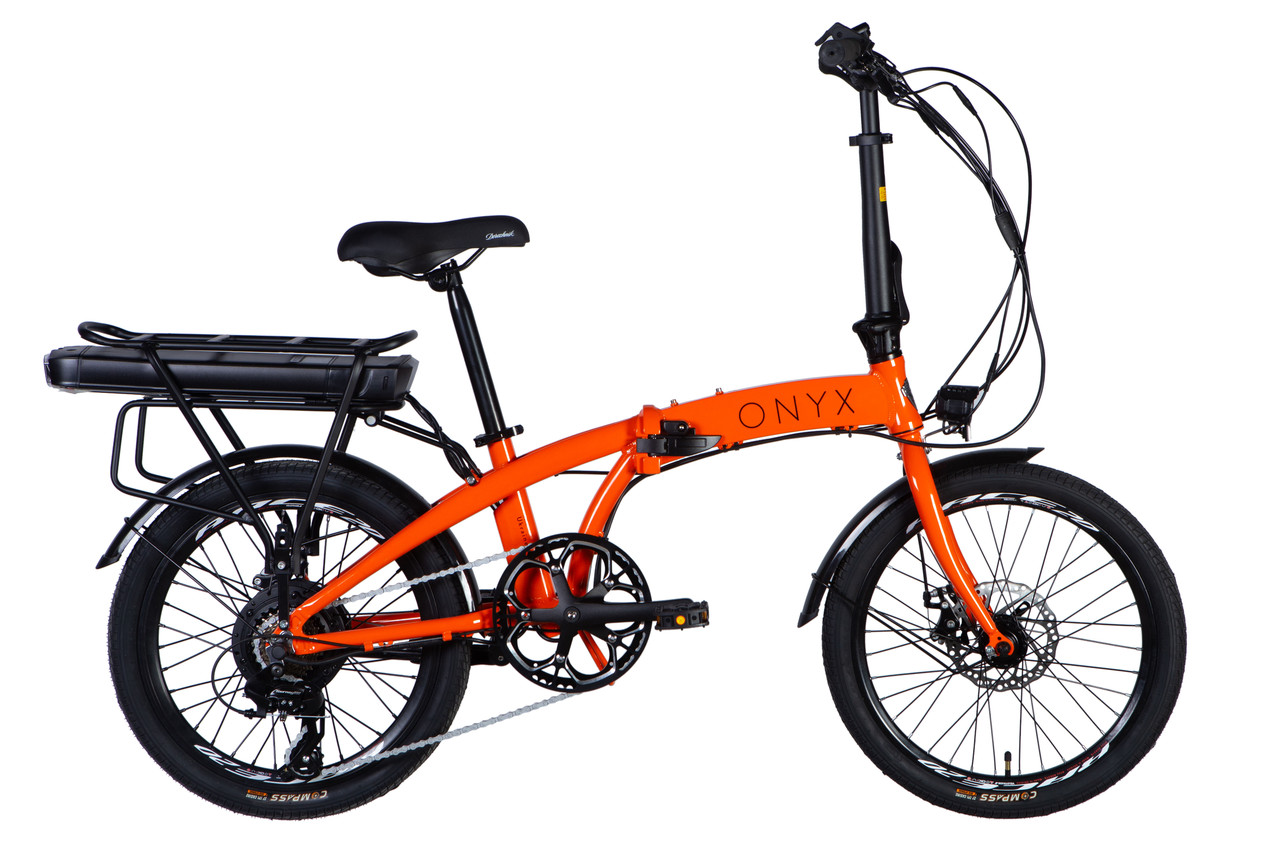 Велосипед з електроприводом 20" AL Dorozhnik eONYX DD FR рама-11" 48B 12.5А*г 500Вт помаранчевий YS 7421 2025