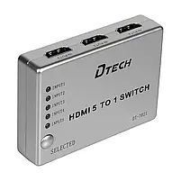 Комутатор 4K@30Hz HDMI 5x1 Dtech DT-7021 (MS) (74-00135), фото 9