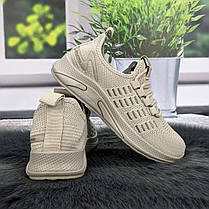 Кросівки жіночі GIPANIS молочні текстильні 4837, фото 5