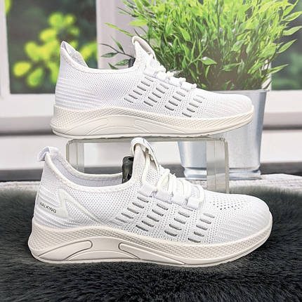 Кросівки жіночі GIPANIS білі текстильні 4837, фото 1