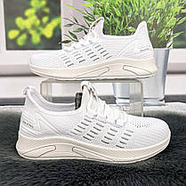 Кросівки жіночі GIPANIS білі текстильні 4837, фото 2