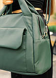 Жіноча спортивна сумка високої якості українського виробництва -      зелена, фото 6