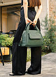 Жіноча спортивна сумка високої якості українського виробництва -      зелена, фото 8