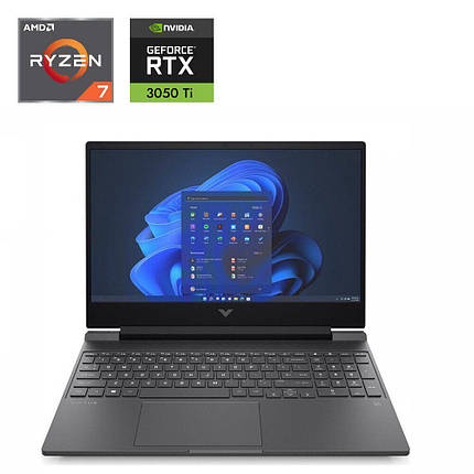 Ігровий ноутбук HP Victus 15-fb0028nr/ 15.6" 1920x1080/ Ryzen 7 5800H/ 16GB RAM/ 480GB SSD/ RTX 3050 Ti 4GB, фото 1