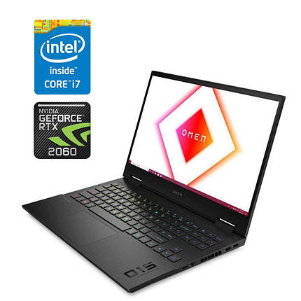 Ігровий ноутбук HP Omen 15-en0013dx/ 15.6" 1920x1080/ i7-10750H/ 16GB RAM/ 480GB SSD/ RTX 2060 6GB, фото 1