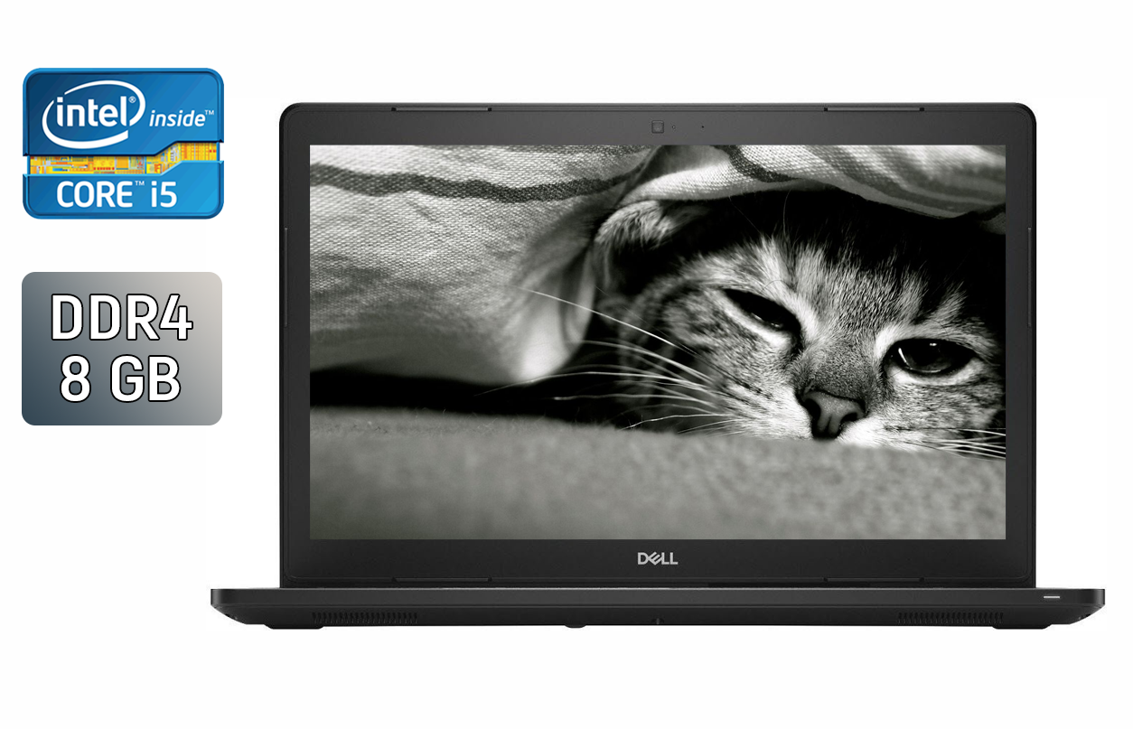 Ультрабук Dell Latitude 3480/ 14" (1366x768)/ Core i5-7200U/ 8 GB RAM/ 250 GB SSD/ HD 620