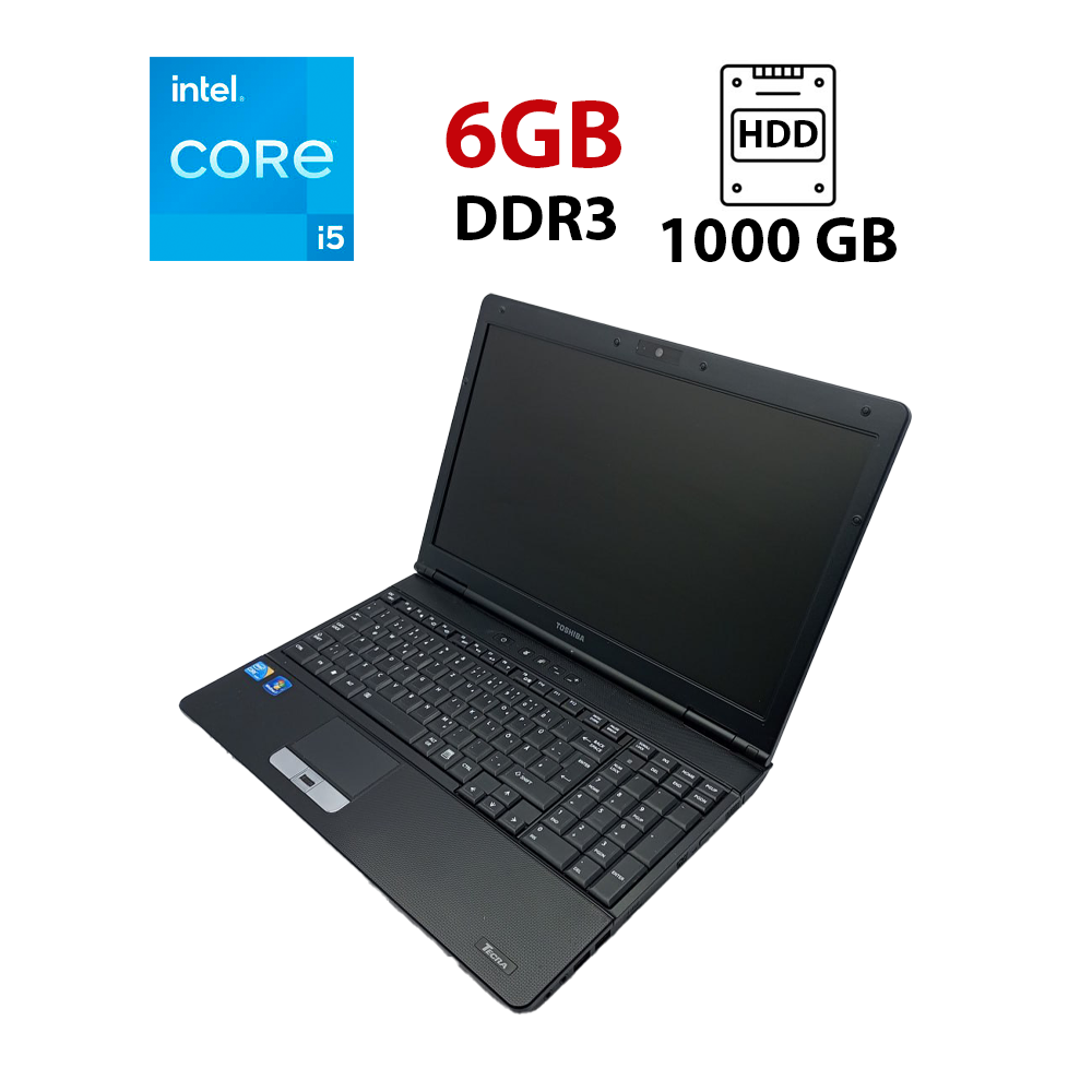 Ноутбук Toshiba P50/ 15.6" (1366x768)/ Core i5-520M/ 6 GB RAM/ 1000 GB HDD/ HD