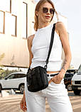 Жіноча сумка месенджер високої якості українського виробництва, чорна, фото 2