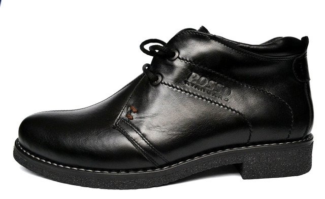 Класичні зимові чоловічі черевики дезерты Rosso Avangard. Carlo Pa чорні