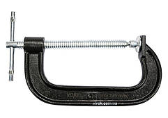 Струбцина з гвинтовим затиском "G" подібна VOREL; l= 125 мм [20]