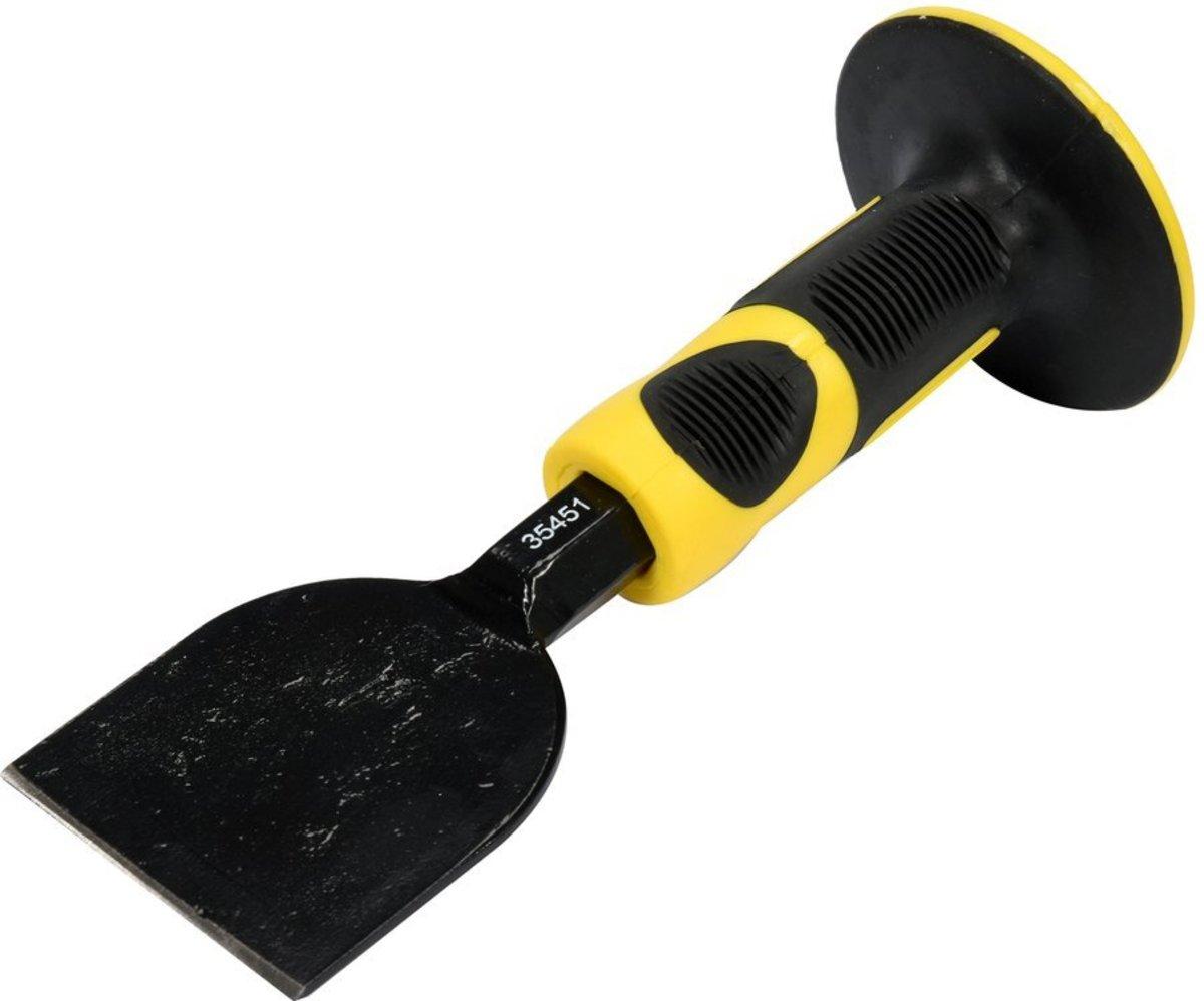 Зубило муляра VOREL 215х 19х 75 мм з захистною ручкою [6/36]