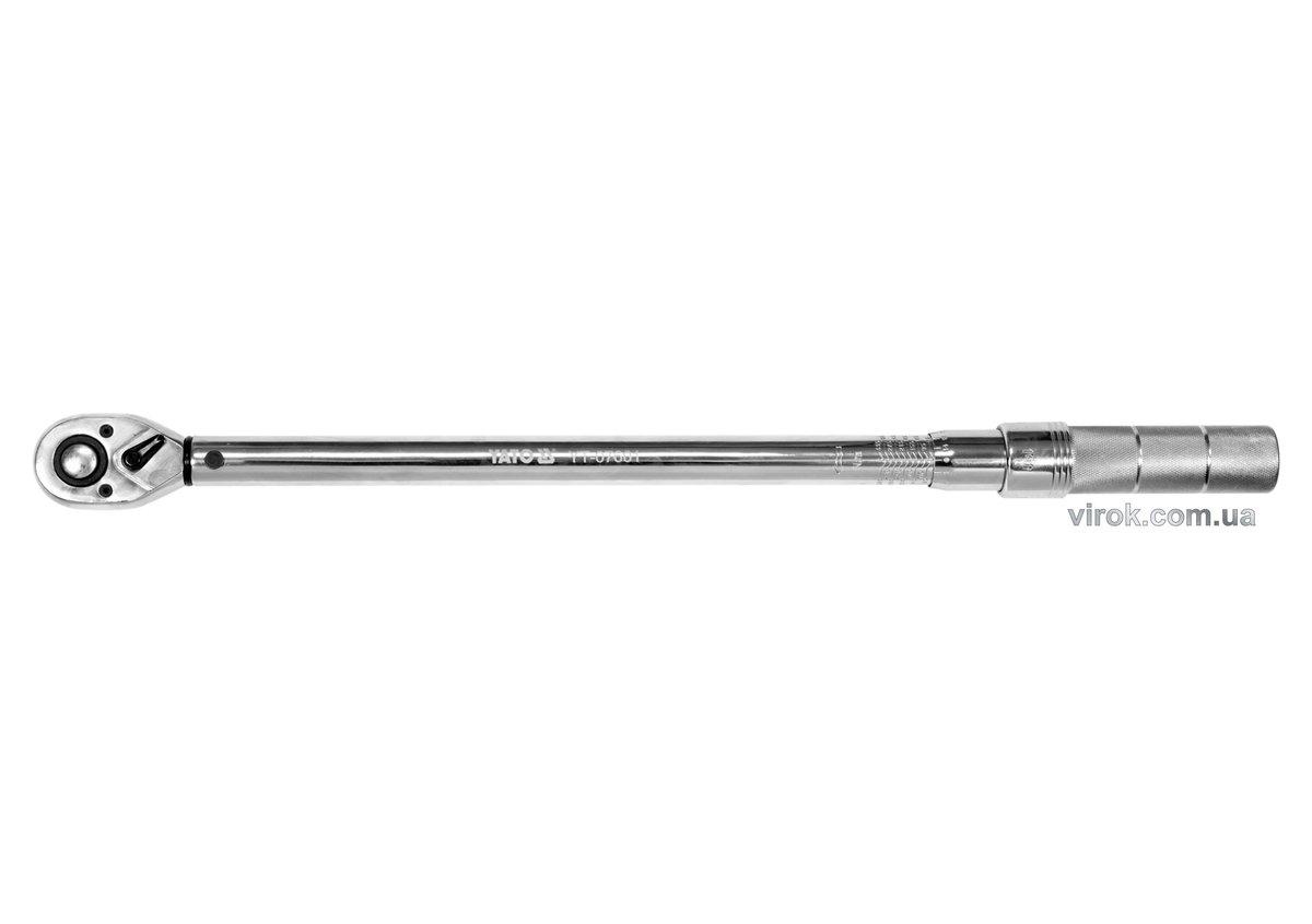 Ключ динамометричний YATO : квадрат 1/2", F= 65- 335 Нм, L= 518-540 мм [10/180]