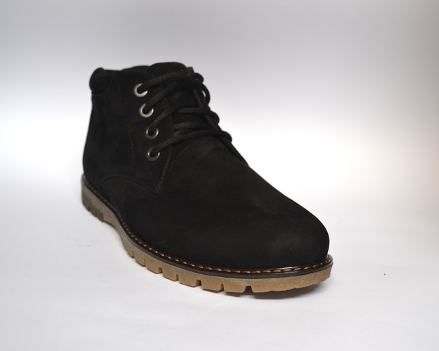 Замшеві зимові чоловічі черевики замша натуральні Rosso Avangard. Bonmarito Vel чорні