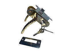 Клямка з ручкою ET-71106 SN/GP (50мм) (15-13-005) ТМ FZB