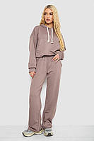 Женский Спортивный Костюм Ager Мокко Демисезонный С Капюшоном Длинный Рукав Однотонный С Карманами На Резинке.