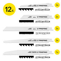 Набір пиляльних полотен для пили шабельної Trotec 12 pieces Wood/Metal Set (6215001210)