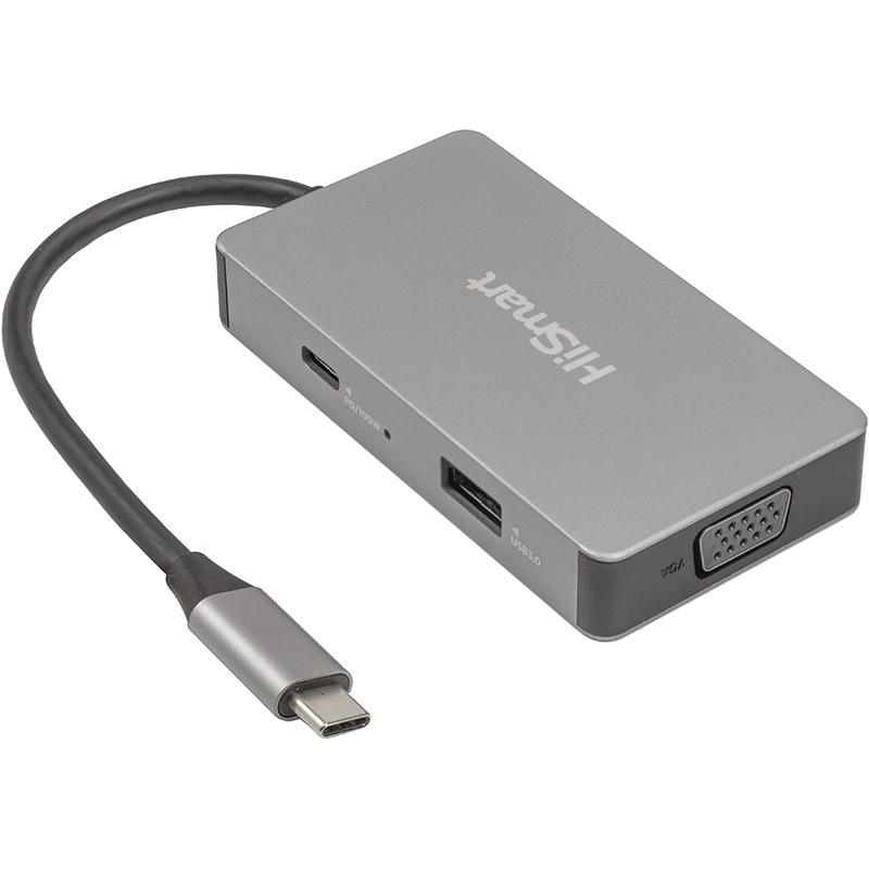 Концентратор (USB-хаб) USB Type-C HiSmart Grey (CA913879)