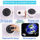 Нічник проектор Зіркове Небо Галактика Планетарій світильник дитячий зі змінними дисками (60747), фото 3