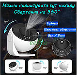 Нічник проектор Зіркове Небо Галактика Планетарій світильник дитячий зі змінними дисками (60747), фото 4