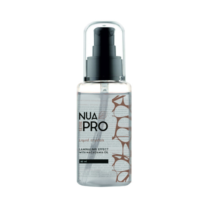 Рідкі кристали для блиску з ефектом ламінування NuaPRO Liquid Crystals with Laminating Effect with Macadamia Oil 80 мл