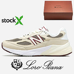 Кросівки 2222 New Balane 990v6 x Loro Piana 📦 36 топ якість чоловічі унісекс