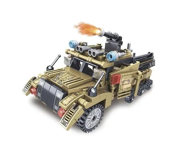 Конструктор LimoToy військовий, транспорт/пушка, 8 видів, від 38 деталей KB 2005, фото 1